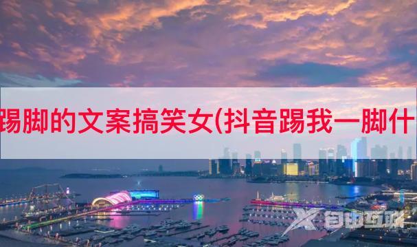 抖音踢脚的文案搞笑女(抖音踢我一脚什么梗)