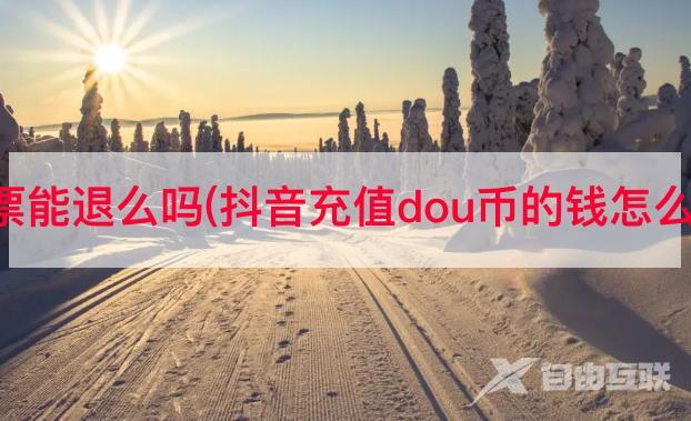 抖音购票能退么吗(抖音充值dou币的钱怎么退出来)