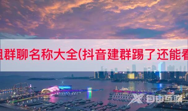 抖音小组群聊名称大全(抖音建群踢了还能看见群吗)