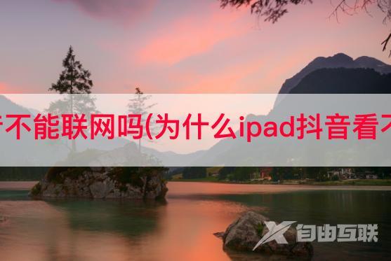 平板抖音不能联网吗(为什么ipad抖音看不了直播)