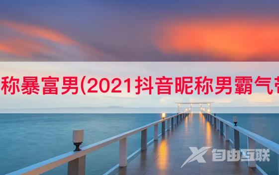 抖音昵称暴富男(2021抖音昵称男霸气带符号)