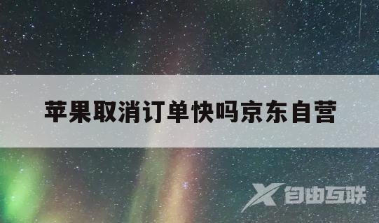 苹果取消订单快吗京东自营(苹果取消订单快吗京东自营还能买吗)