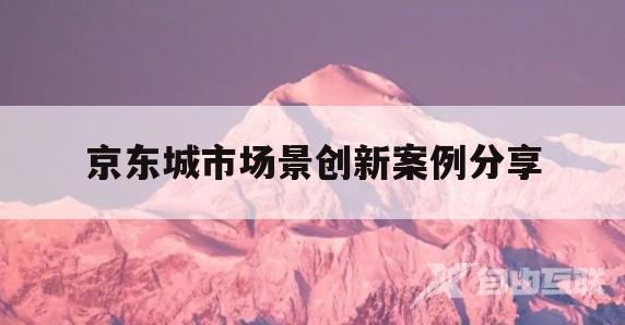 京东城市场景创新案例分享(案例分析京东创新网络营销模式)