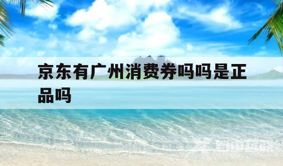 京东有广州消费券吗吗是正品吗(京东有广州消费券吗吗是正品吗知乎)