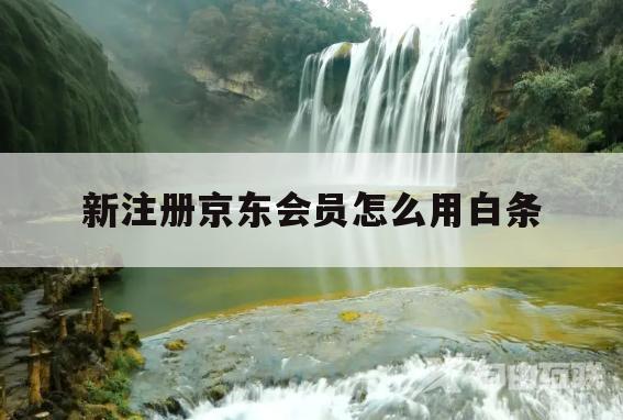 新注册京东会员怎么用白条(新注册京东会员怎么用白条付钱) 新注册京东会员怎么用白条(新注册京东会员怎么用白条付钱)