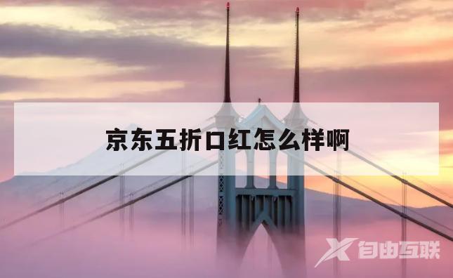 京东五折口红怎么样啊(为什么不建议用京东白条)