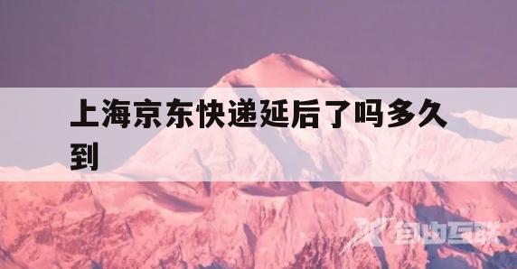 上海京东快递延后了吗多久到(北京到上海京东快递一天可以到吗)