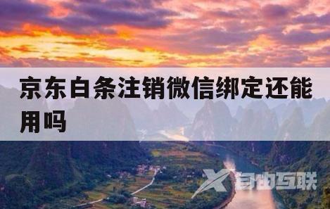 京东白条注销微信绑定还能用吗(京东白条注销微信绑定还能用吗安全吗)