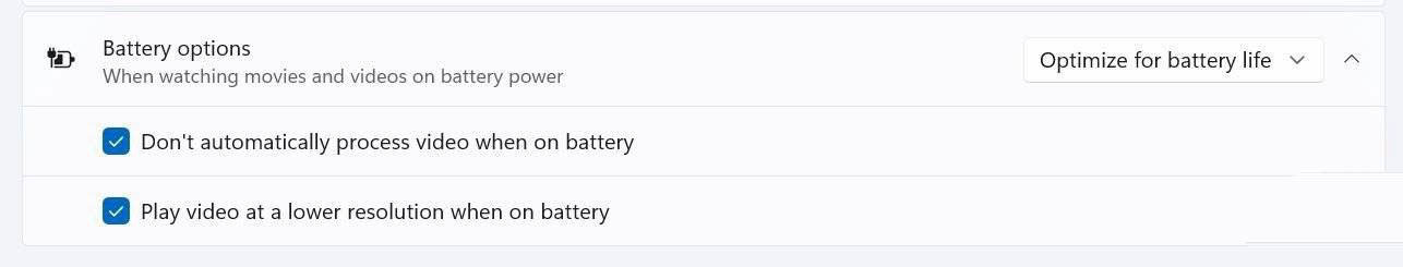 Windows11播放视频怎么节能? win11节省电池的五种方法(4)