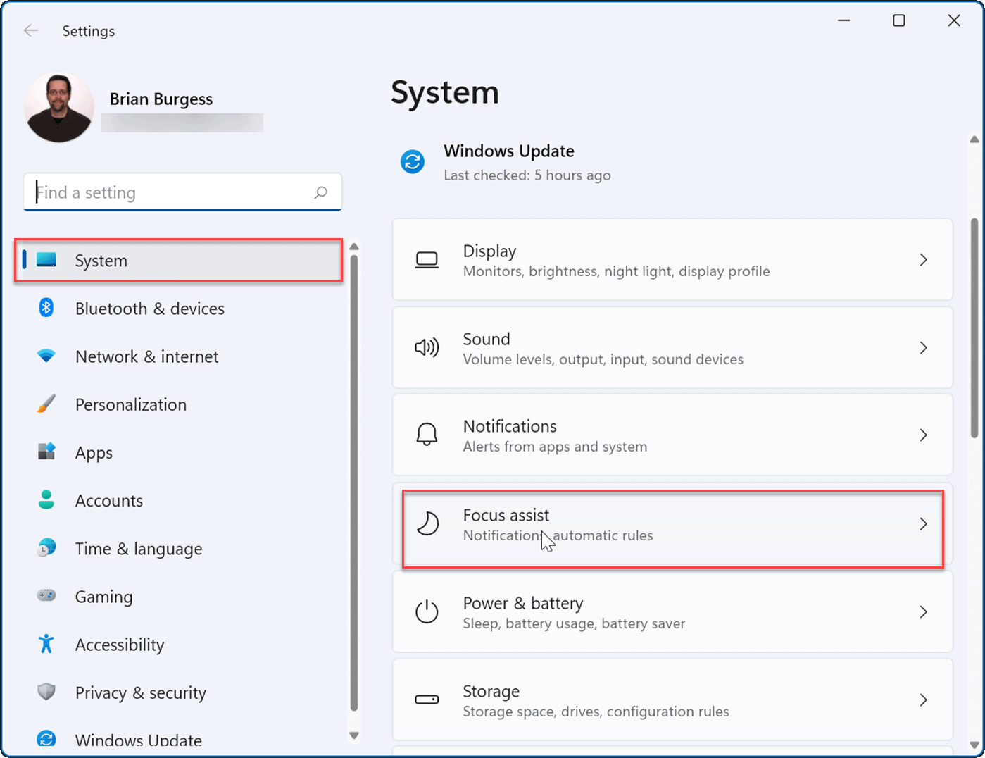 Win11使用及设置焦点辅助Focus Assist的方法