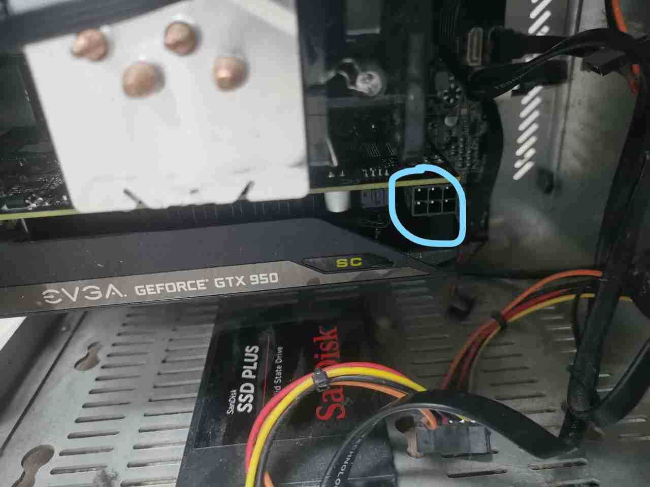 原创开机电脑提示：please power down and connect the pcie power cable(s）for this graphice card