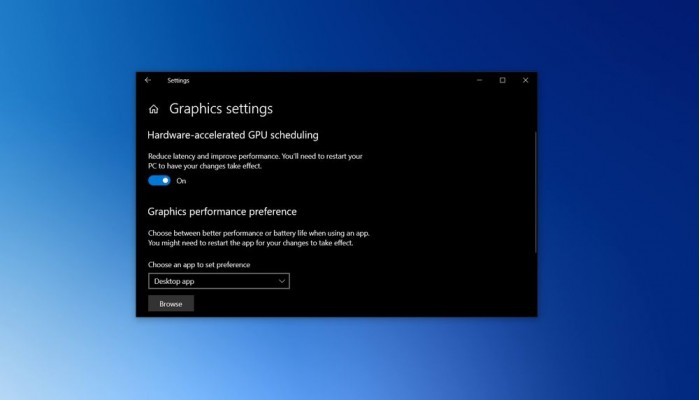 Win10使用技巧之启用硬件加速GPU调度