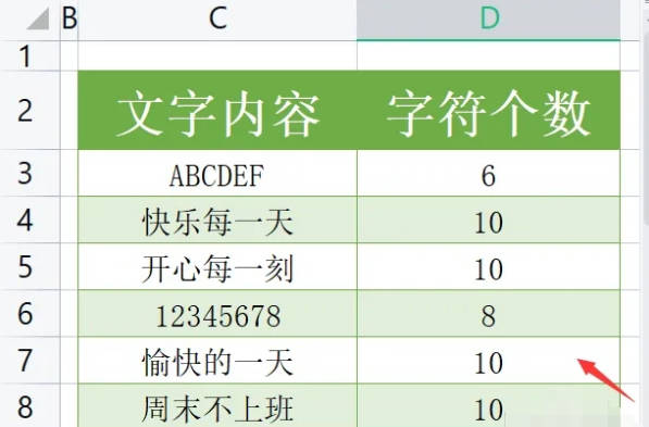 如何求出文本字符串中的字符个数(2)