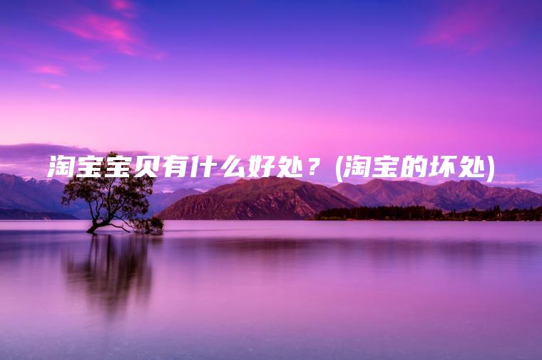 淘宝宝贝有什么好处？(淘宝的坏处)