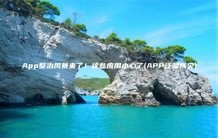 App整治风暴来了！这些应用小心了(APP泛滥成灾)