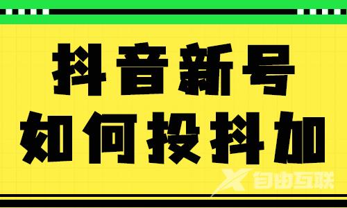 抖音新账号如何投抖加？这三步操作教会你投放！ - 自由互联