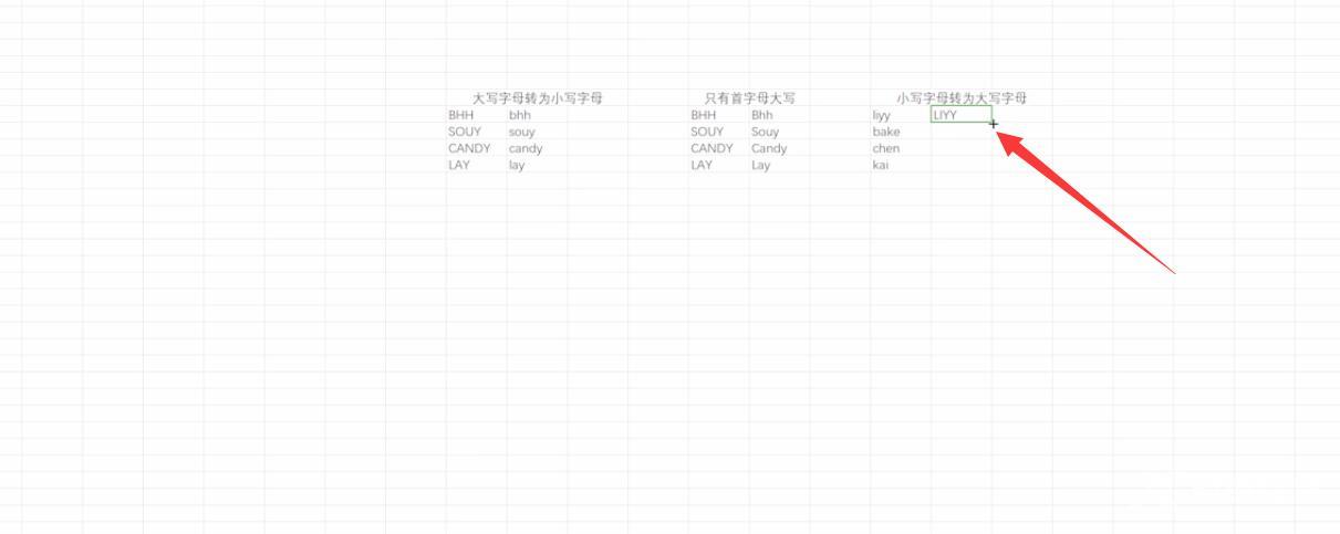 怎么转变excel的英文字母大小写(7)