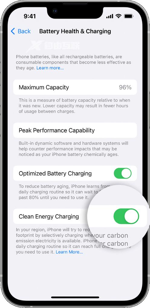 苹果发布文档详解 iOS 16.1 中的清洁能源充电功能插图1
