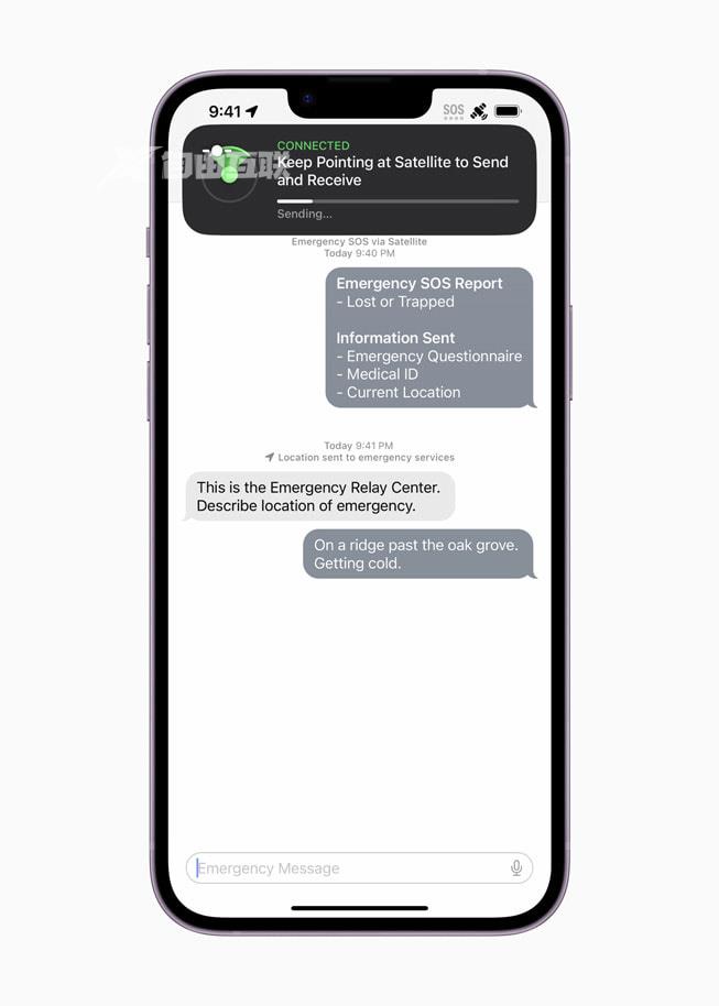 苹果 iPhone 14 系列卫星 SOS 紧急求救服务正式上线插图9