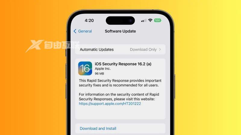 苹果发布快速安全响应更新：适用于更新 iOS 16.2 Beta 的设备插图1