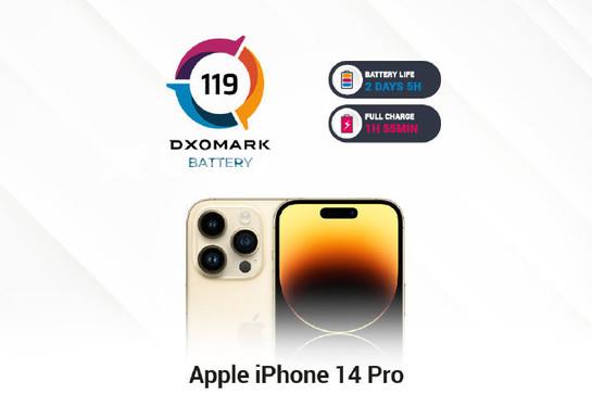 DXOMARK测评 iPhone 14 Pro电池得分119插图1