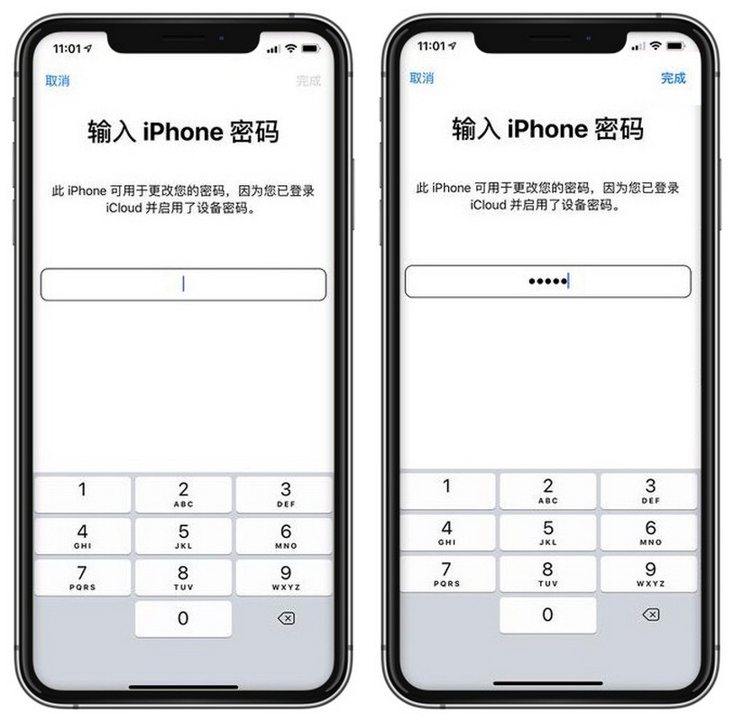 如何使用锁屏密码修改 Apple ID 密码？