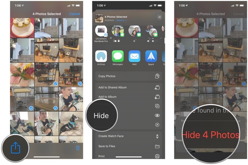 如何在 iPhone 的「照片」应用中隐藏照片和视频？