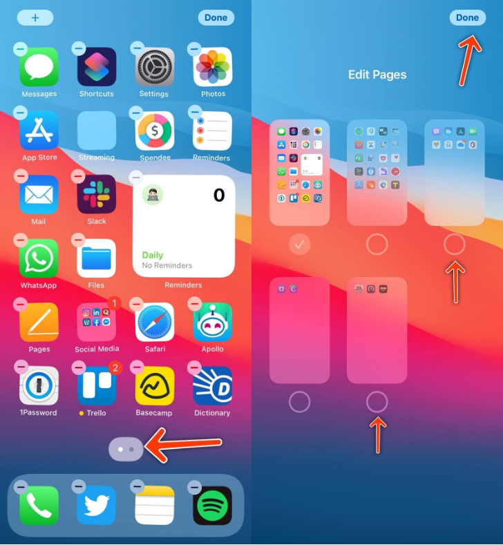 iOS 14 上「删除」特定主屏幕方法教程