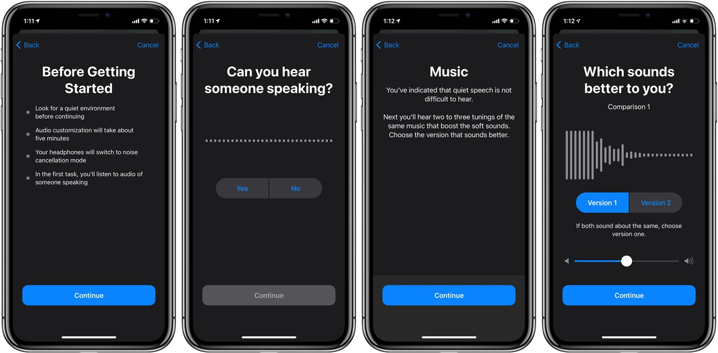 iOS 14 中，如何通过 “耳机调节”调整适宜音色？
