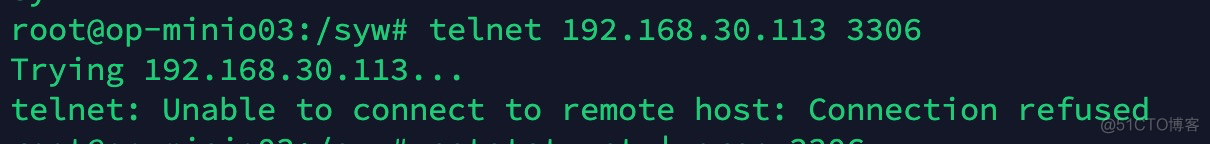 telnet: Unable to connect to remote host: Connection refused的排查思路_端口号