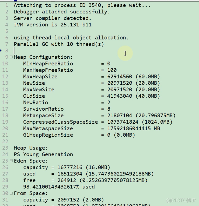 JVM命令之- jmap：导出内存映像文件&内存使用情况_linux_13