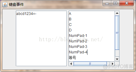 java 键盘事件_java
