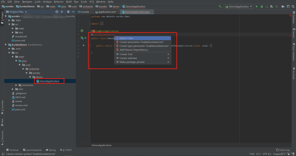 使用IDEA搭建Eureka并部署Spring Cloud微服务_xml_17