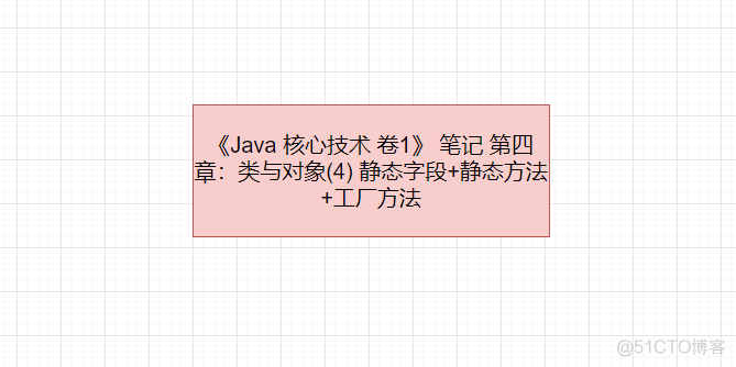 《Java 核心技术 卷1》 笔记 第四章：类与对象(4) 静态字段+静态方法+工厂方法_java_02