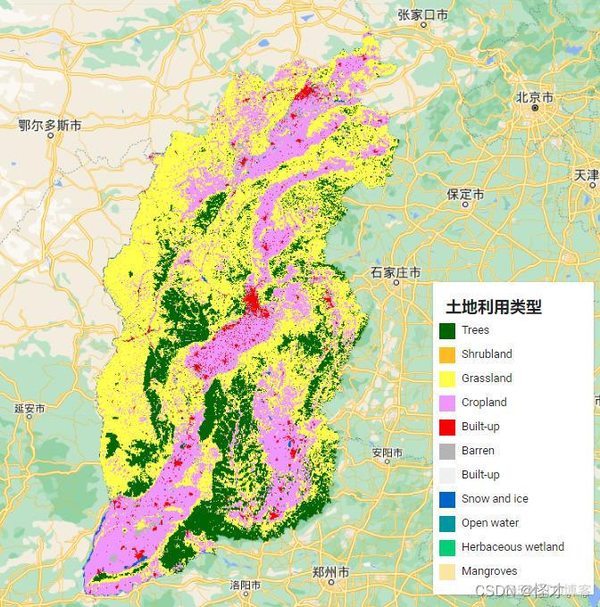 Google Earth Engine（GEE）中的10m土地利用产品_java