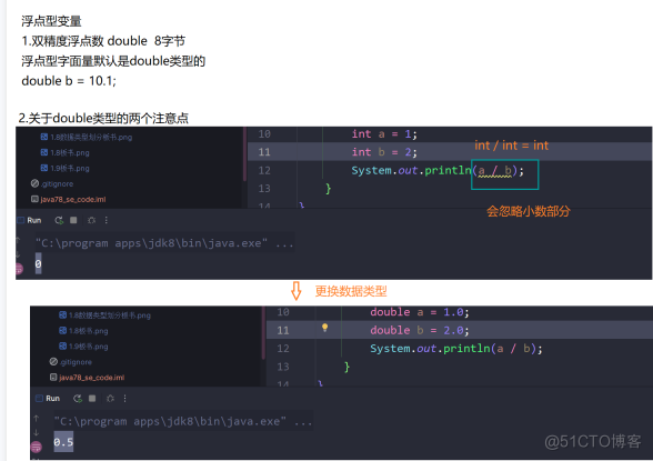 javase知识点总结:初认java，数据类型与变量，运算符_Java_11