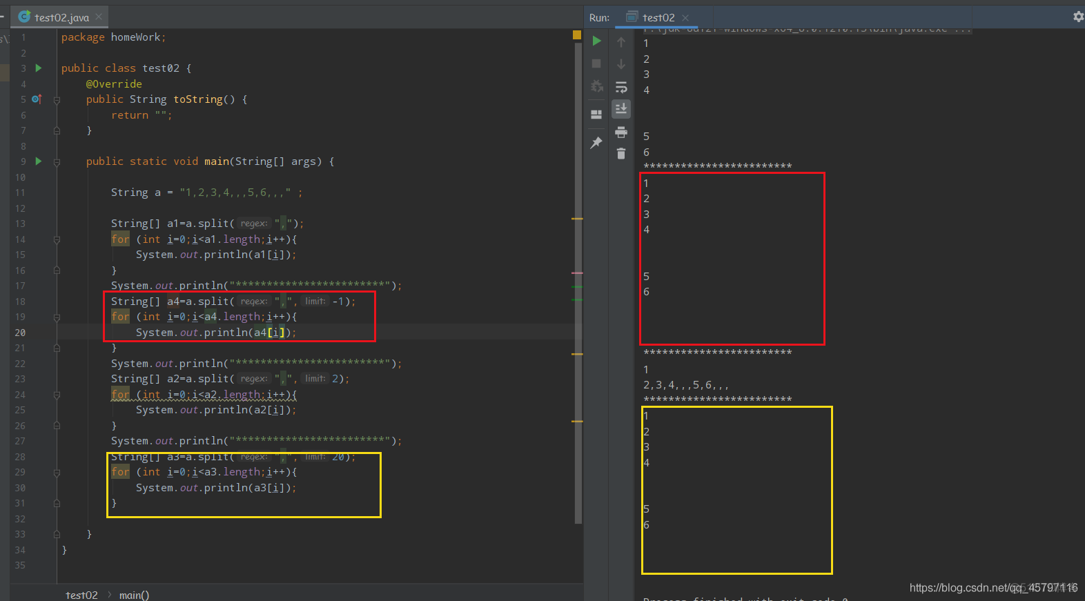 【Java SE】String.split() 方法对空字符的处理_数组_02