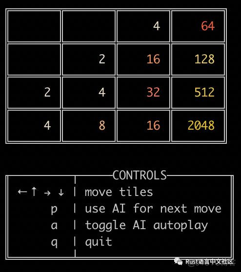 【Rust日报】2019-11-25 - 2048游戏Rust实现版本_微信公众号