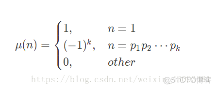 莫比乌斯函数_莫比乌斯函数