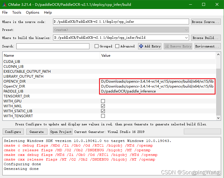 win10 PaddleOCR C++推理部署（CPU部署）_开发语言_02