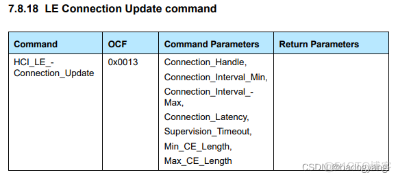 主动扫描和被动扫描 connect request携带参数 LE Connection Update Parameter_字段_05