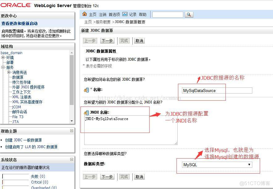 【WebLogic使用】3.WebLogic配置jndi数据源_weblogic_03