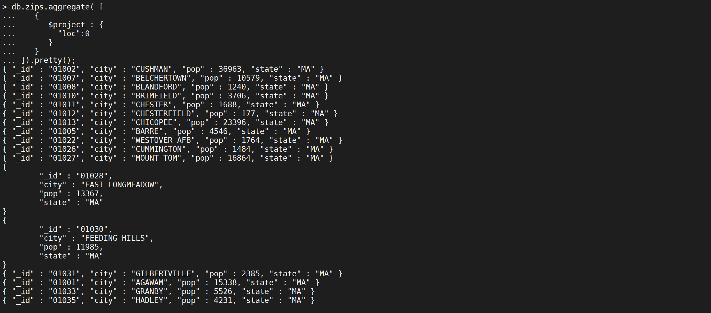 【详细教程】一文参透MongoDB聚合查询_mysql_13