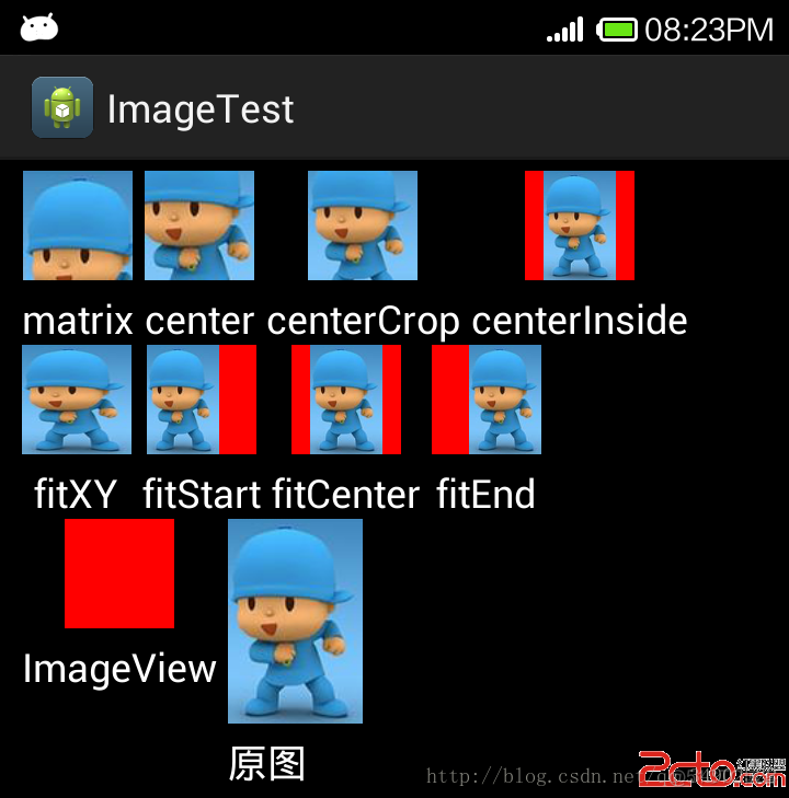 ImageView的scaleType的属性理解_居中显示