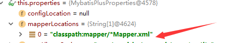 MybatisPlusProperties中mapper-locations的值