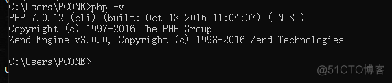 windows下php配置环境变量_版本信息