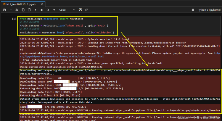 NLP之ModelScope：基于ModelScope框架的afqmc数据集利用StructBERT预训练模型的文本相似度算法实现文本分类任务图文教程之详细攻略_文本分类_03