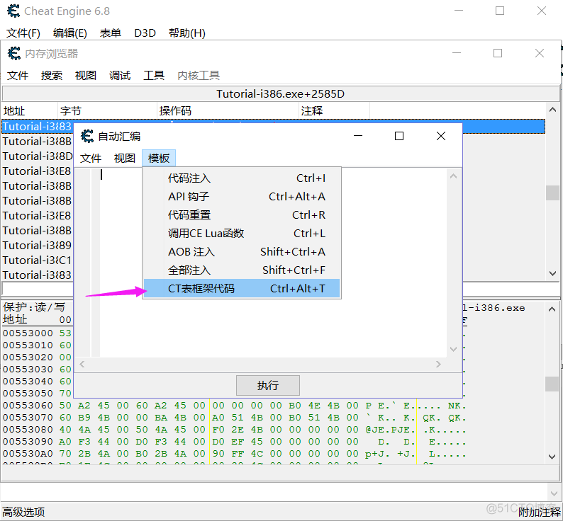 CE修改器入门：运用代码注入_自动生成_07