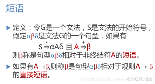 慕课编译原理(第十章.短语与直接短语)_归约_04