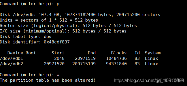 Linux添加硬盘和挂载两个命令fdisk和mount的使用_win系统_04